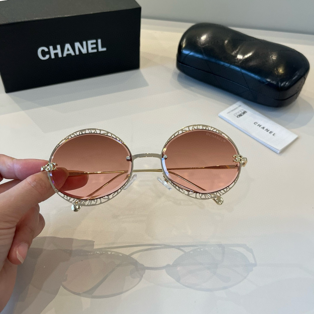 Chanel round frame sunglasses