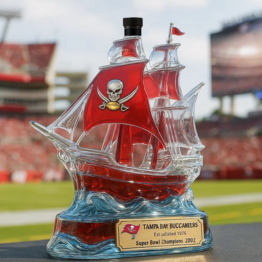 Tampa Bay Buccaneers Whiskey Bottle