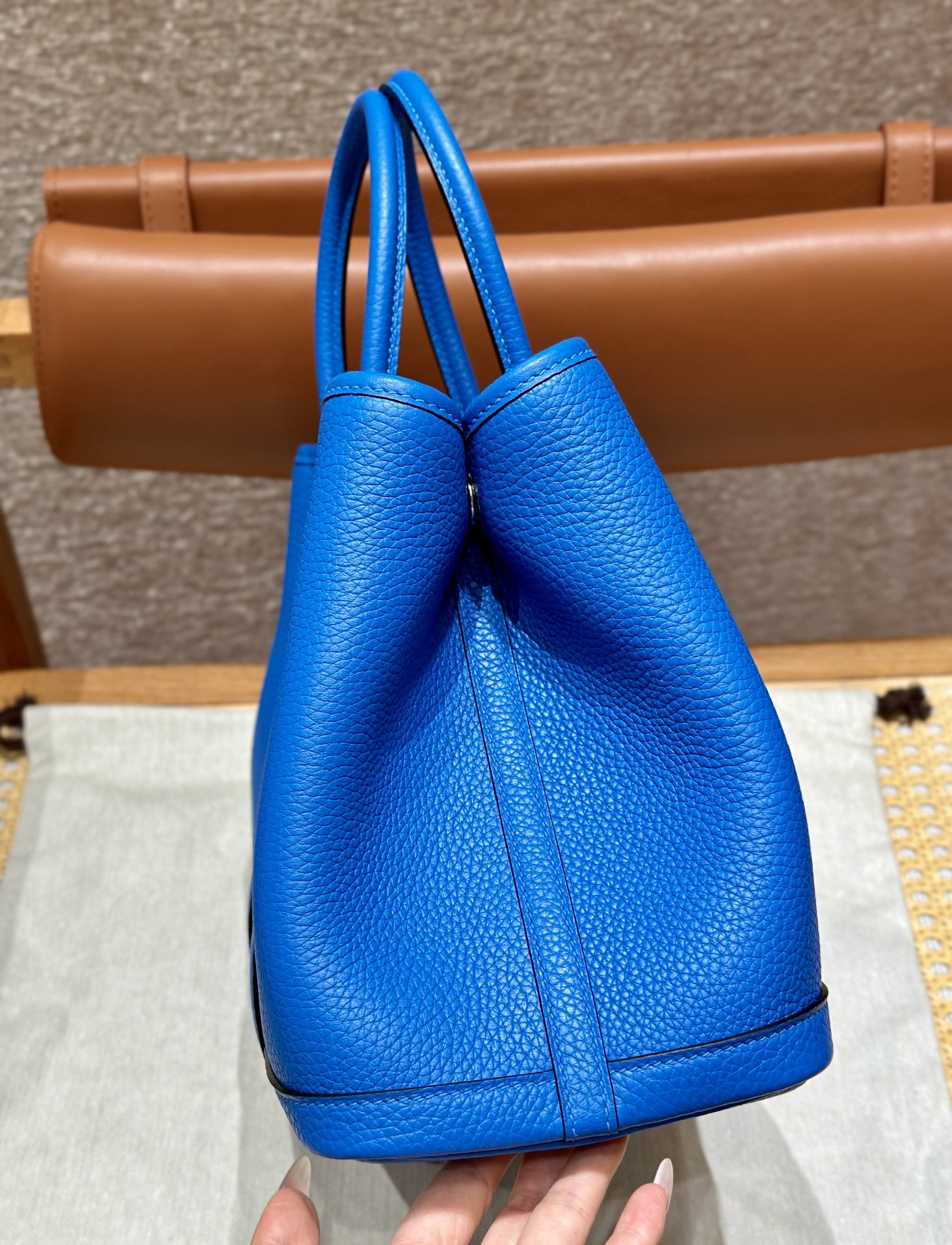 Hermes Garden party 30cm T7Blue Hydra (Handmade to order)