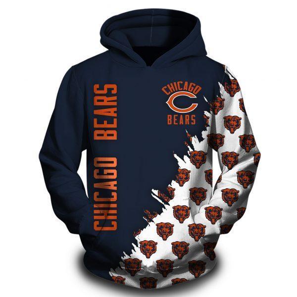 CHICAGO BEARS HOODIE PRINTED VIP 3D 35