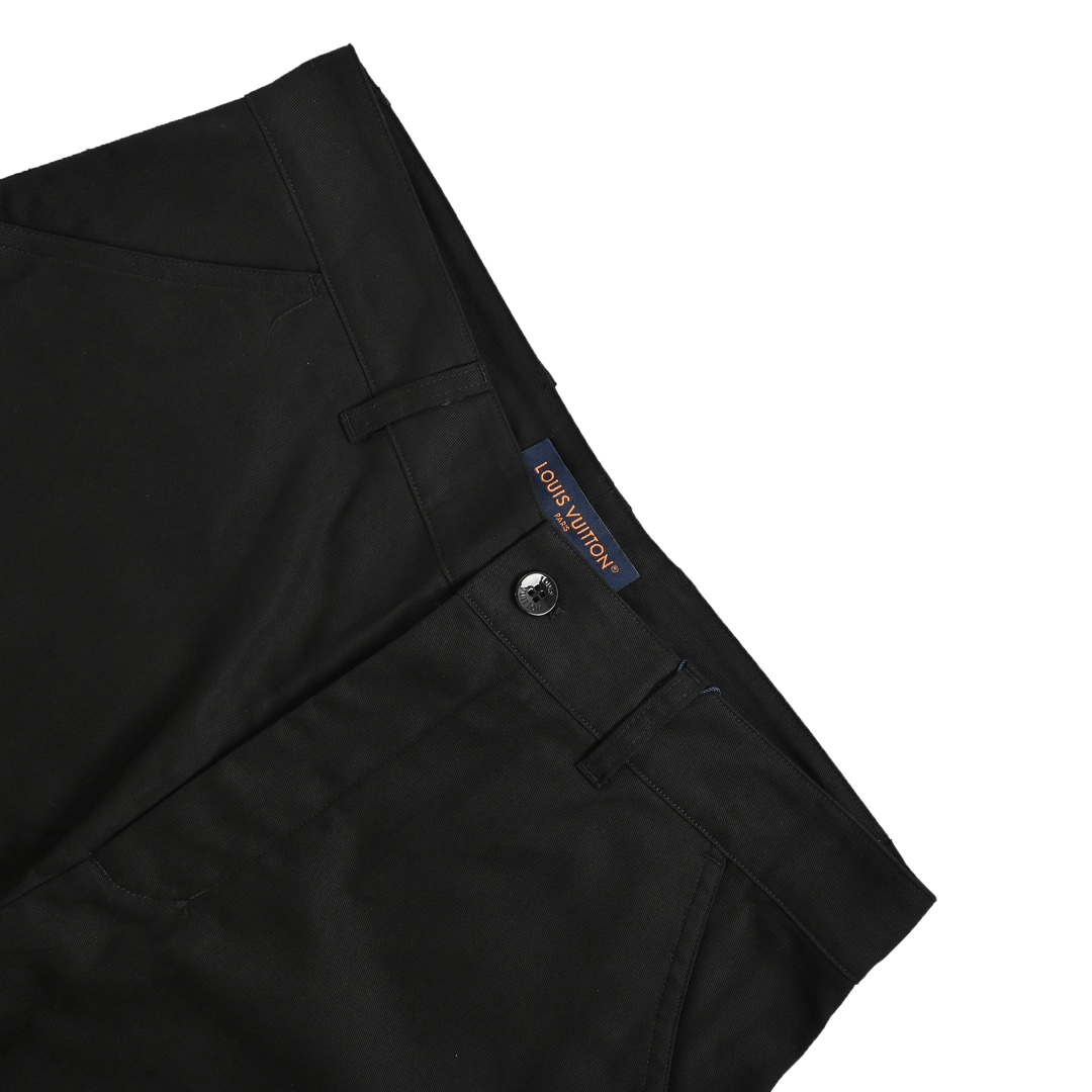 Louis Vuitton 24ss flocked monogram patchwork cargo shorts