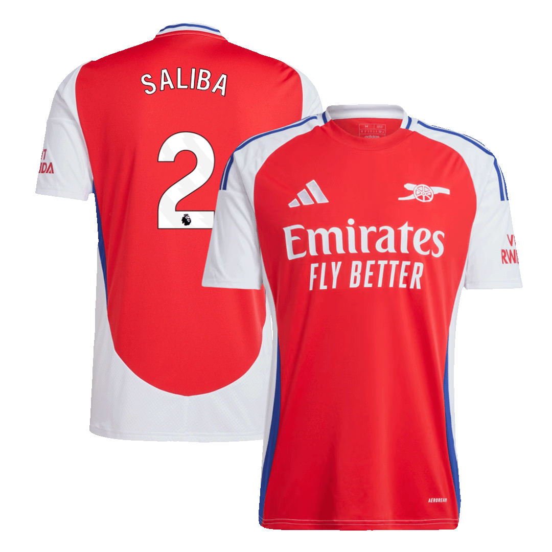 SALIBA No. 2 Arsenal football shirt 2024/25