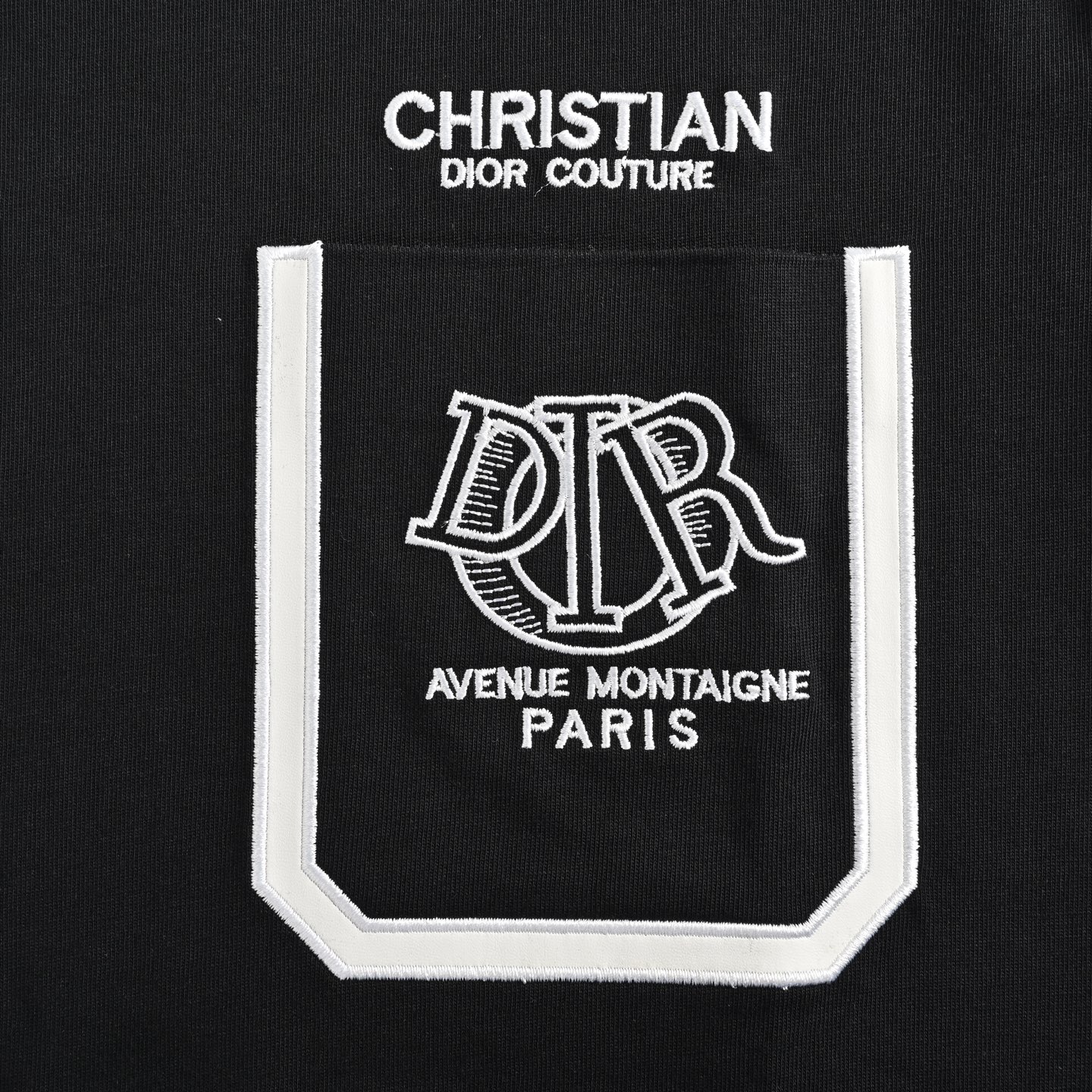 Dior 25ss pocket embroidered short sleeve