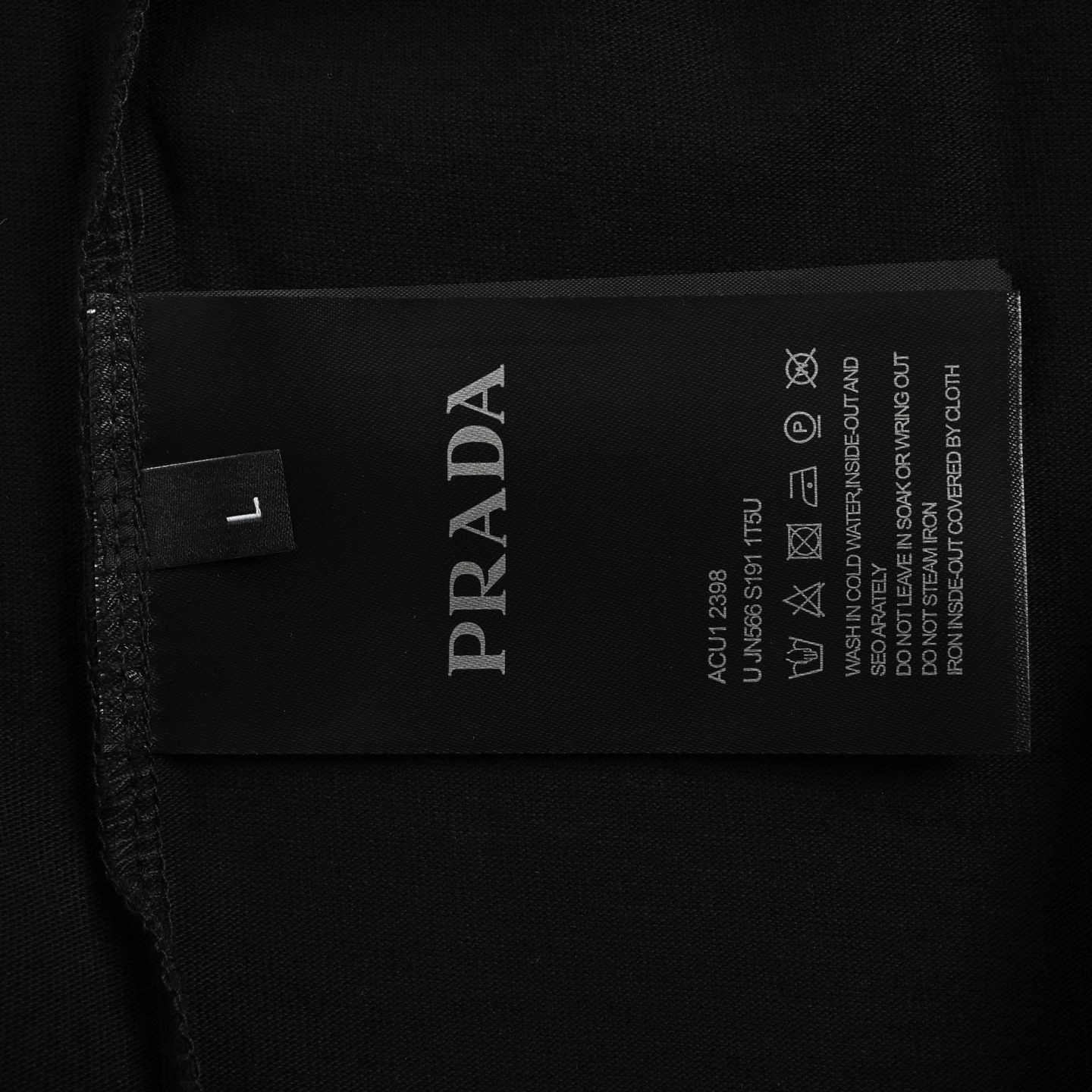 Prada 25ss crown letter embroidered short sleeve