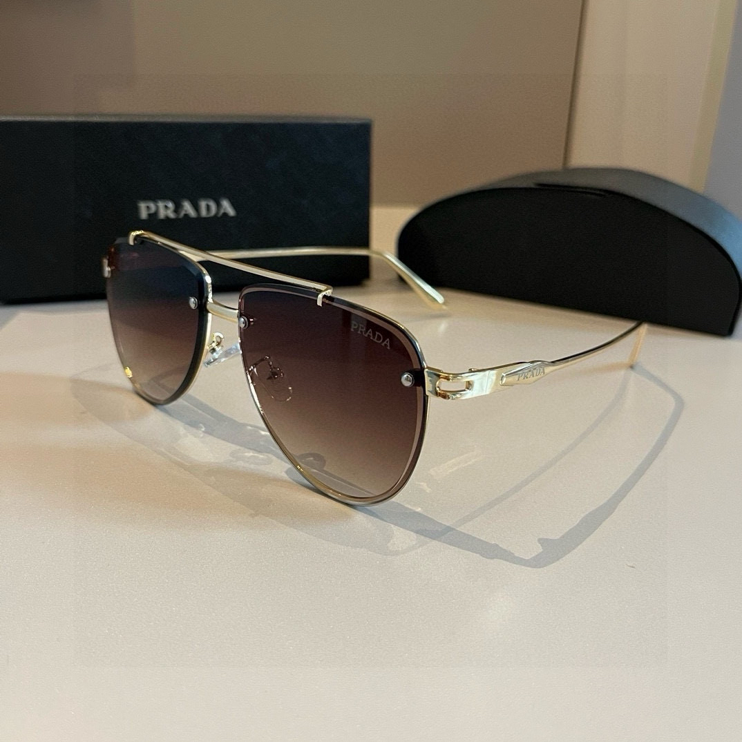 Prada round frame sunglasses
