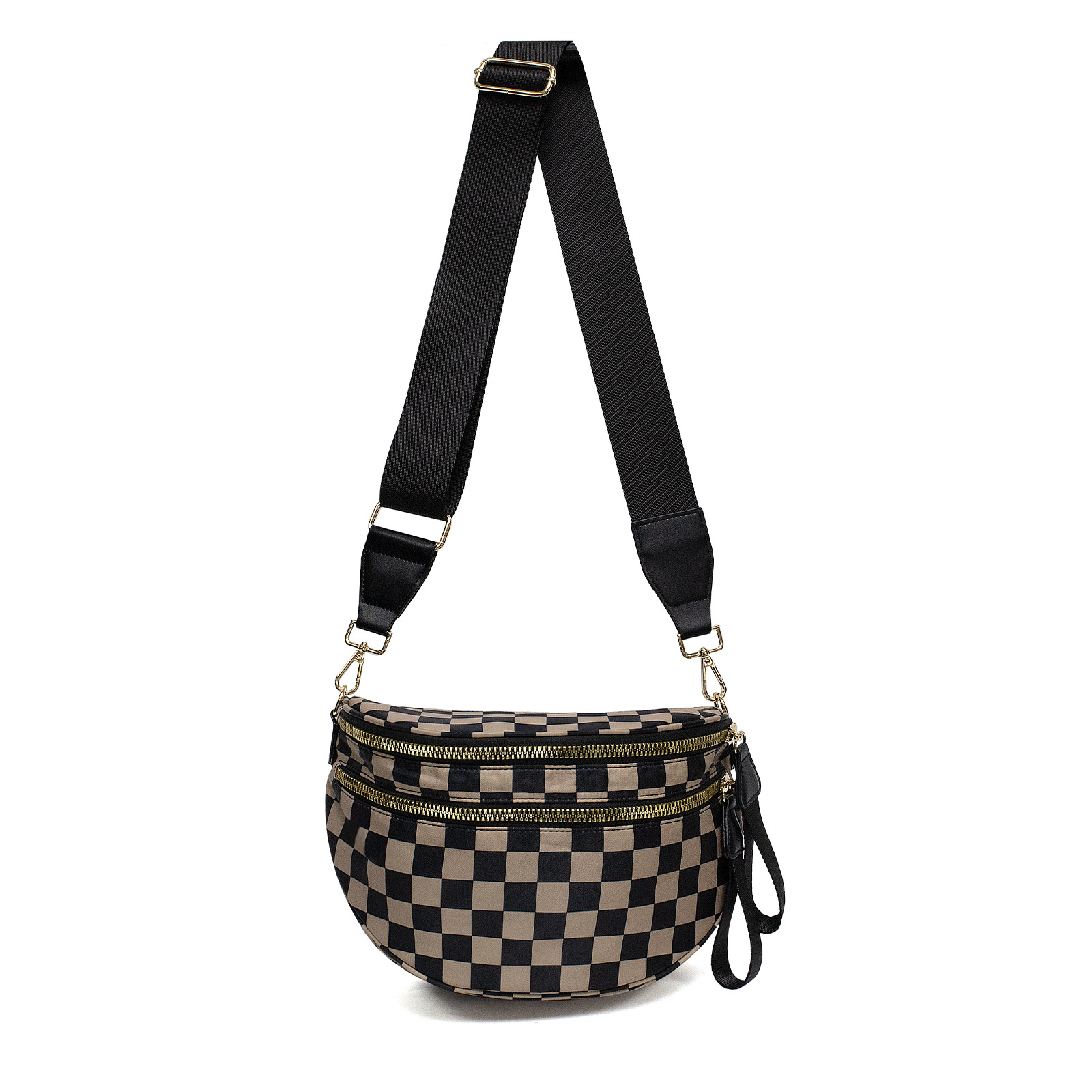 🔥On Sale🔥 Casual Shoulder Bag Multi-pocket Large Crossbody Oxford cloth Checkered Shell Bag