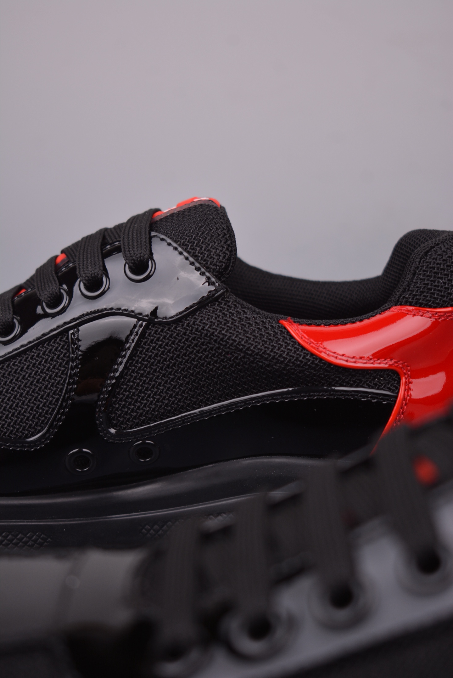 Prada America’s Cup Patent Leather Black Red 4E3400_ASZ_F0002_F_G000