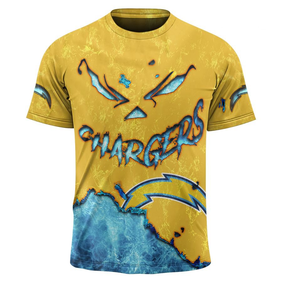 LOS ANGELES CHARGERS 3D HOODIE HALLOWEEN001