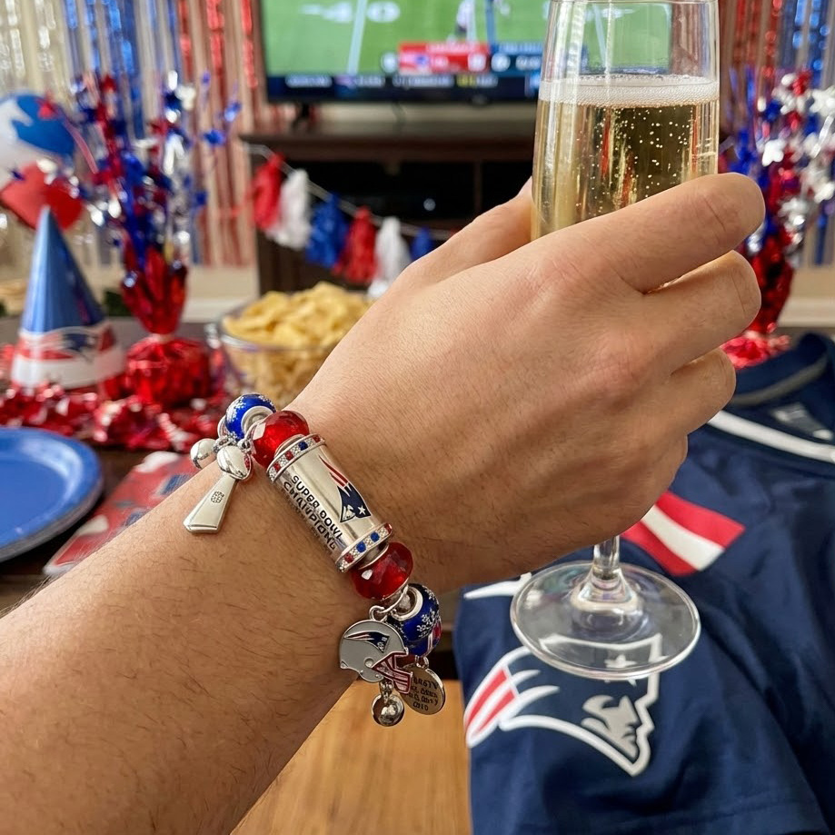 New England Patriots Super Bowl LX Championship Bracelet