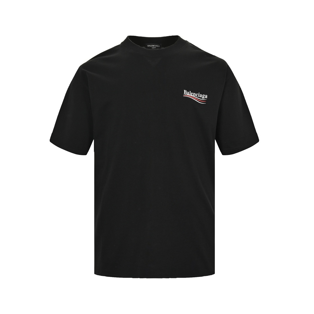 Balenciaga classic cola wave print short sleeves