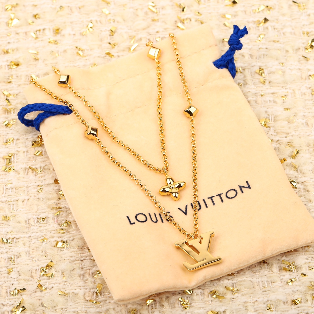 Louis Vuitton Diamond Double Necklace
