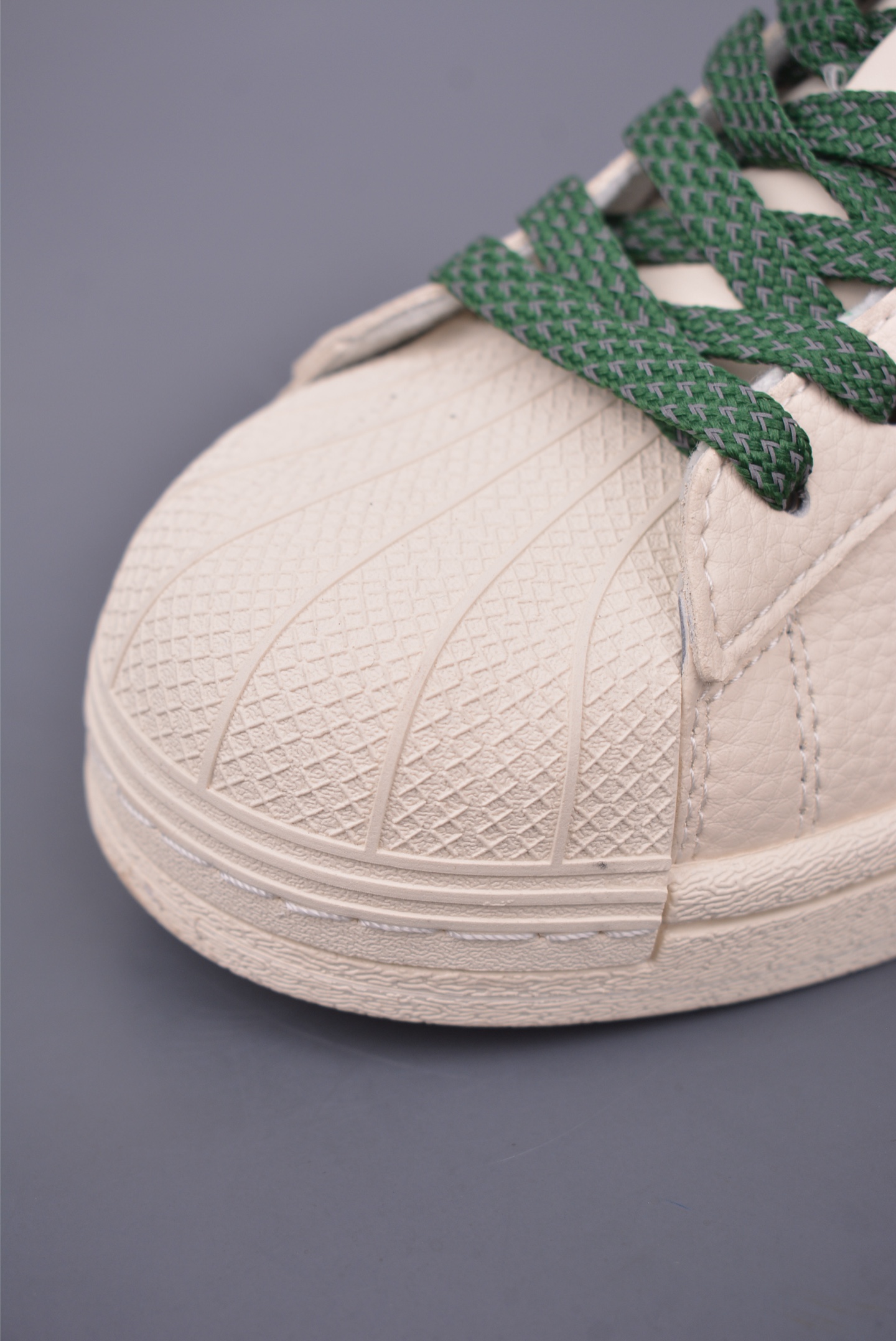 Louis Vuitton x Adidas Originals Superstar Sneakers Off-White Green SX0005