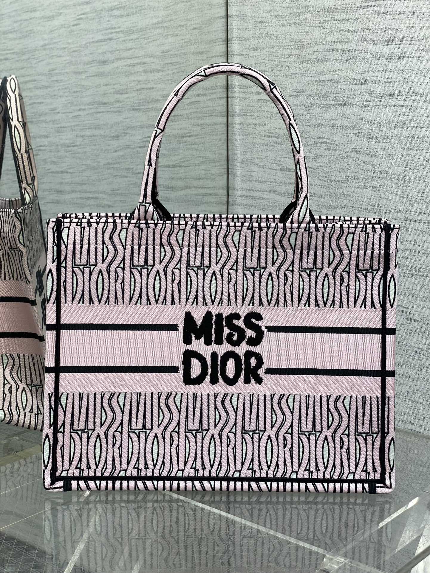Dior Miss Embroidered Tote Shopping Bag