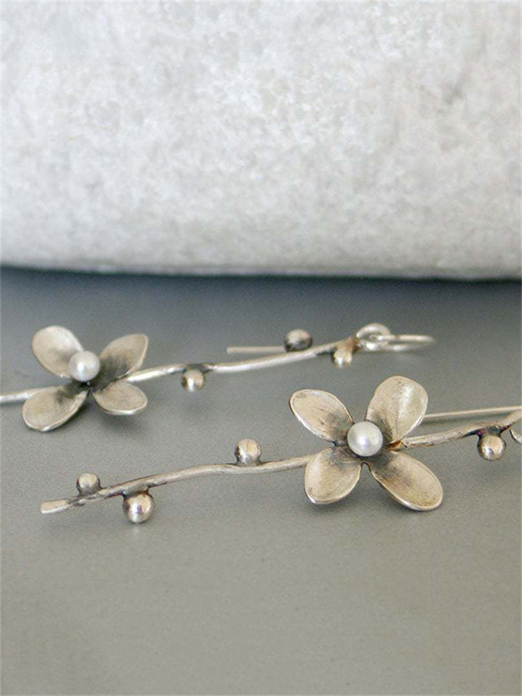 Boho Vintage Flower Inspired Earrings