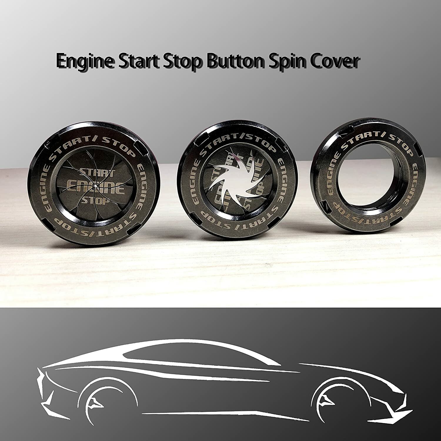 (🔥Last Day Promotion-SAVE 65% OFF)🚗Car Interior Universal Rotating Push to Start Covers for Car and Some Motorcycle🌟-BUY 2 GET 1 FREE