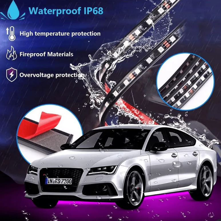 Car Chassis Flexible RGB Waterproof LED Strip Lights
