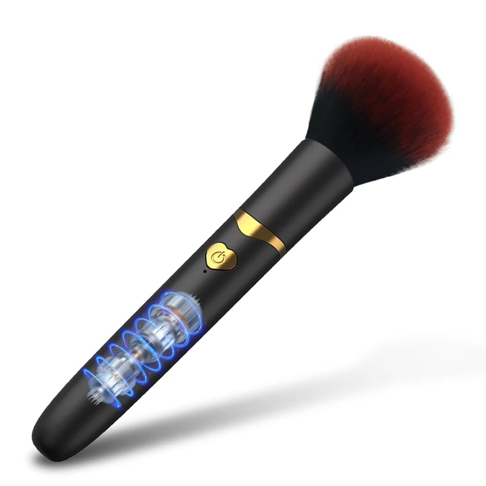 2-in-1 Makeup Brush Massager – Realistic Head & Dual Action Design
