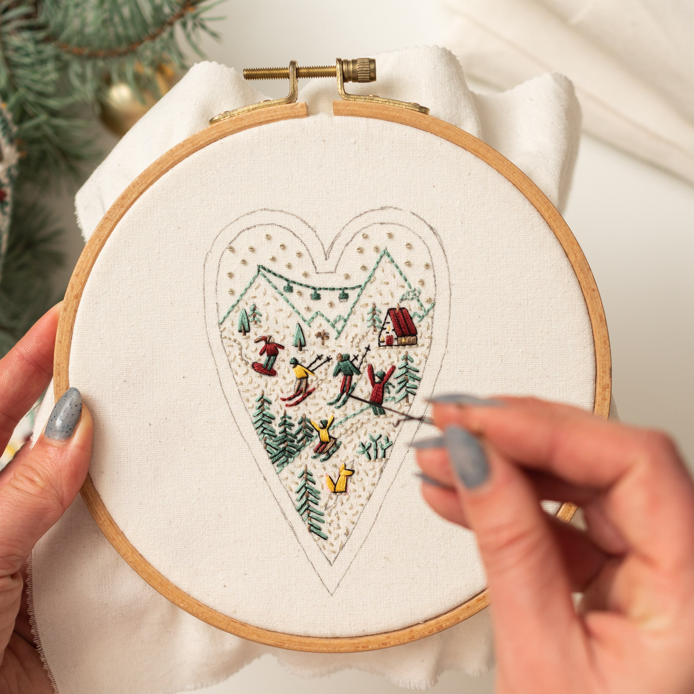 🎅2024 Christmas Promos🔥DIY Ornament for Christmas in the shape of a heart