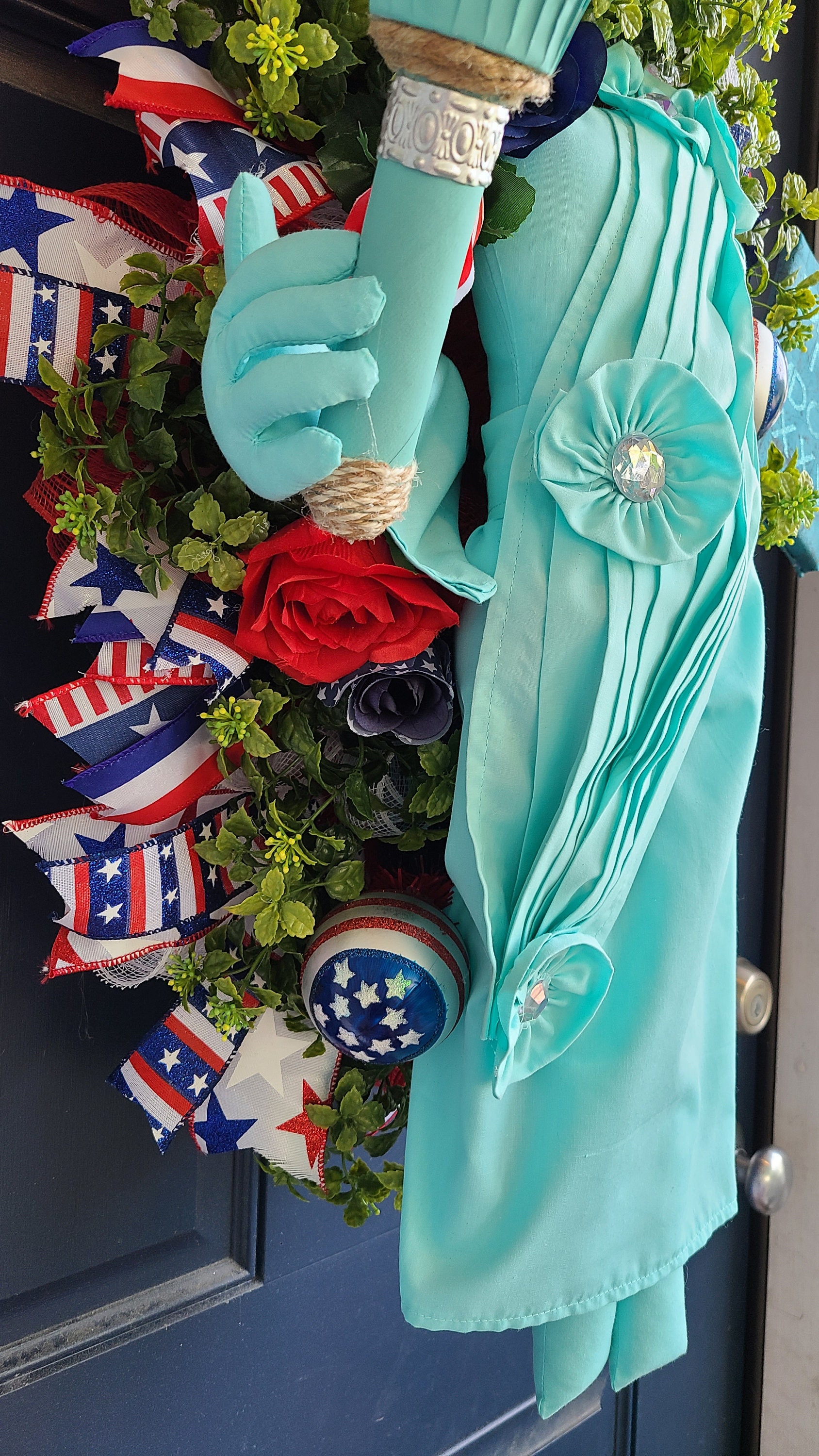 👍2024 New Arrival- 60% OFF💥Handmade Statue of Liberty Patriotic Wreath