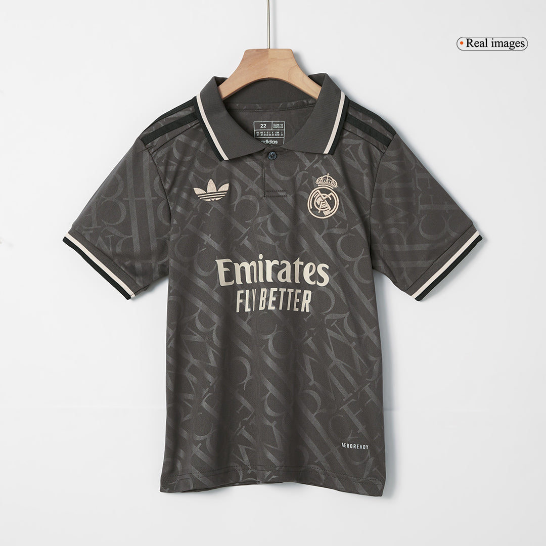 Real Madrid Third Away Kids Football Jersey Set (Shirt+Shorts+Socks) 2024/25