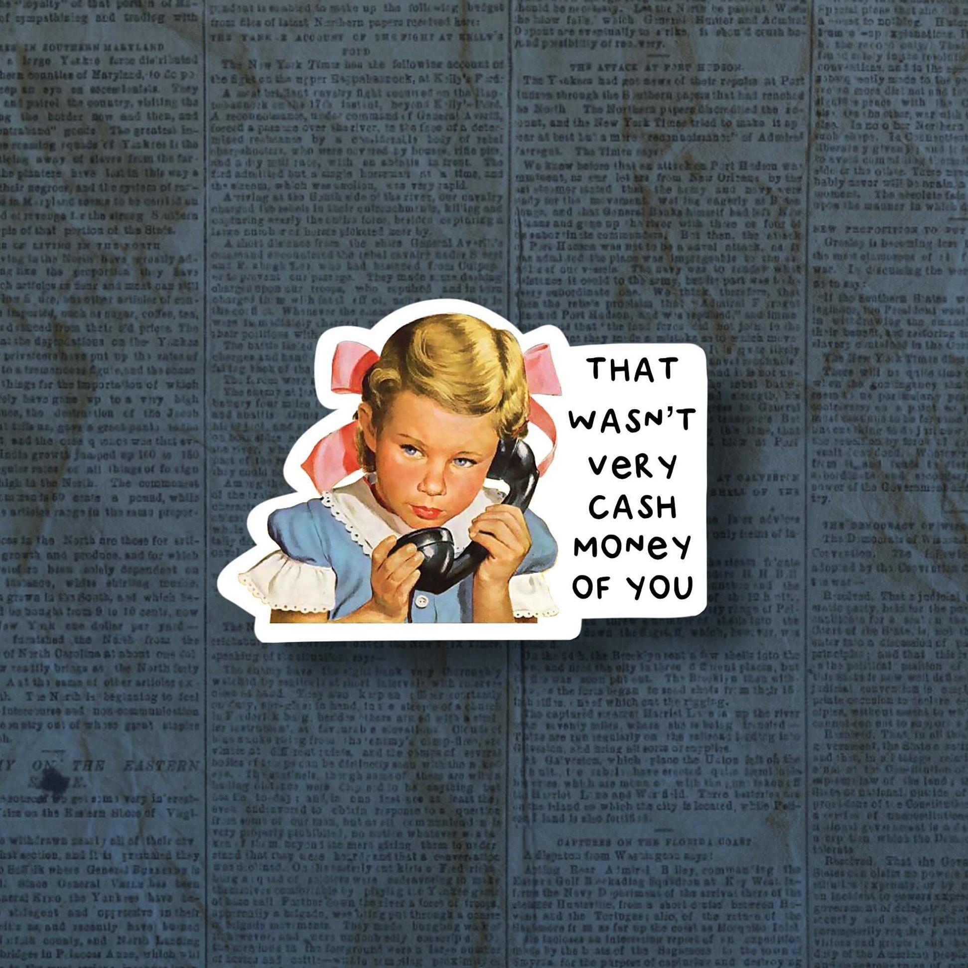 Funny Motivational Sticker and Magnet