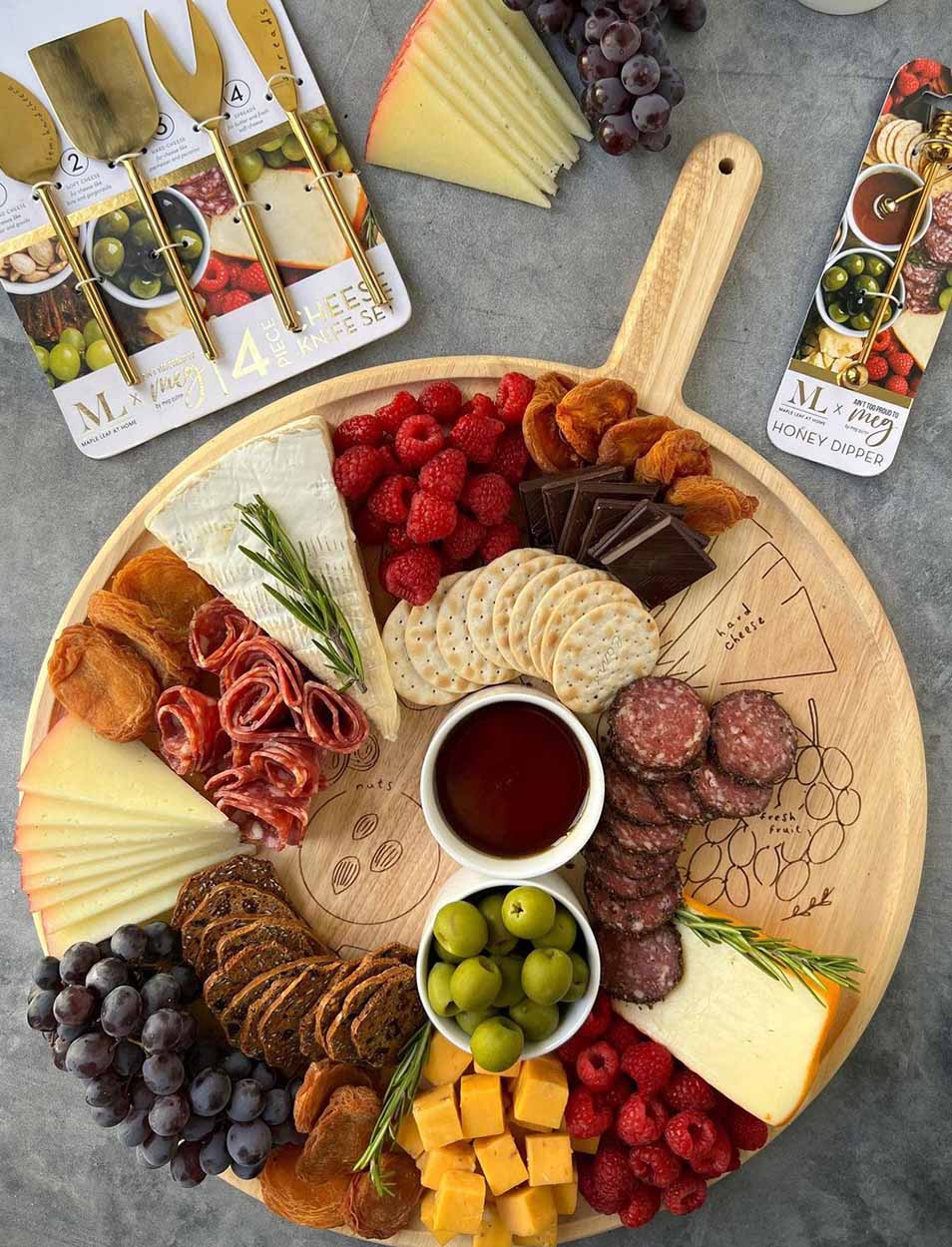 🔥CHRISTMAS ON SALE🔥Christmas Large Wooden Charcuterie Board