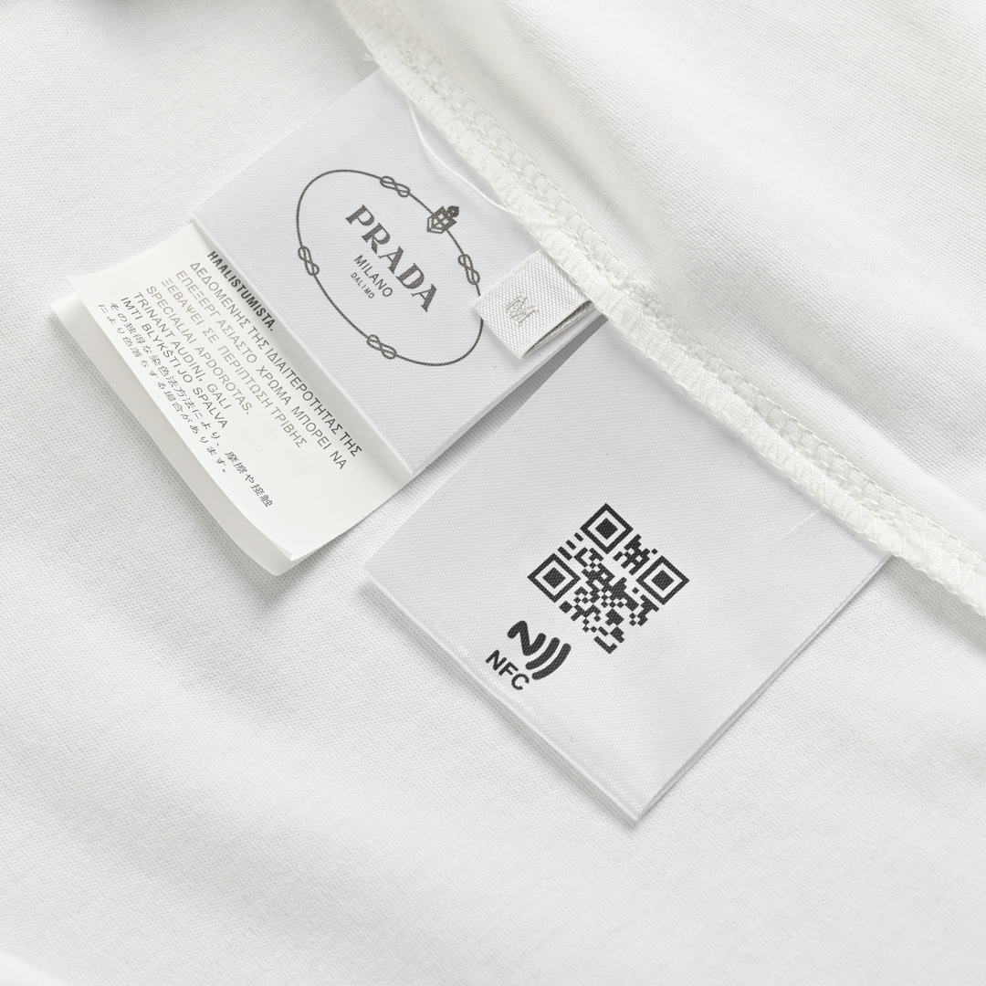Prada 24ss triangle logo short sleeve