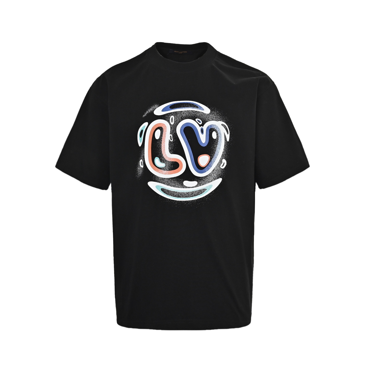 Louis Vuitton 25ss rainbow lettering short sleeve
