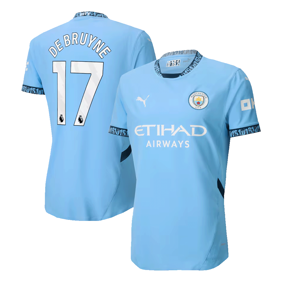 Authentic DE BRUYNE #17 Soccer Jersey Manchester City 2024/25