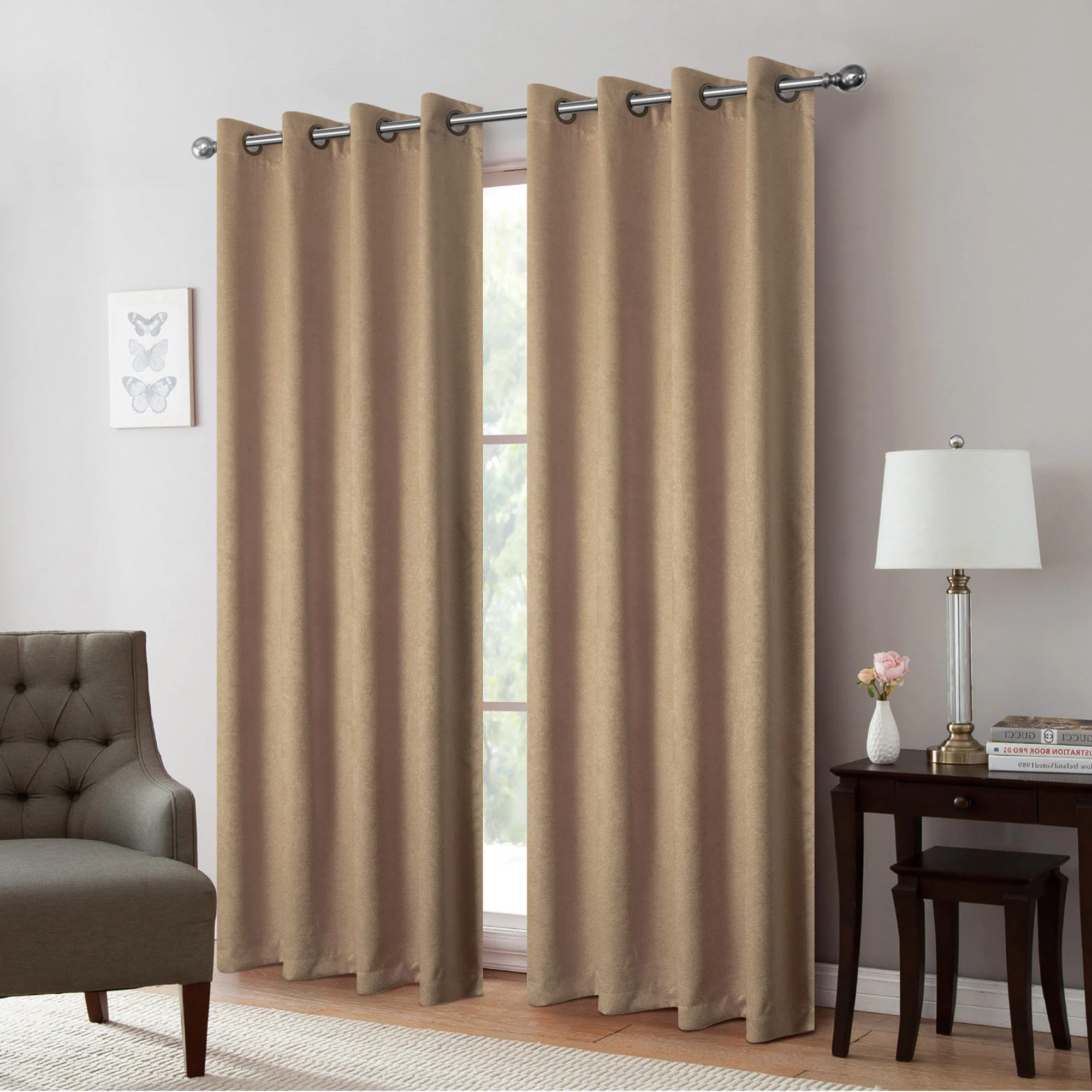 Isla Thermal Room Darkening Grommet Window Panel, 54x84 Inches