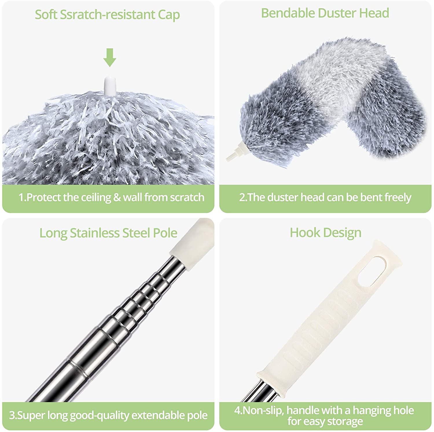 (Hot Sale 48% OFF)Microfiber Feather Extendable Duster(Stretch to 280cm/110in)