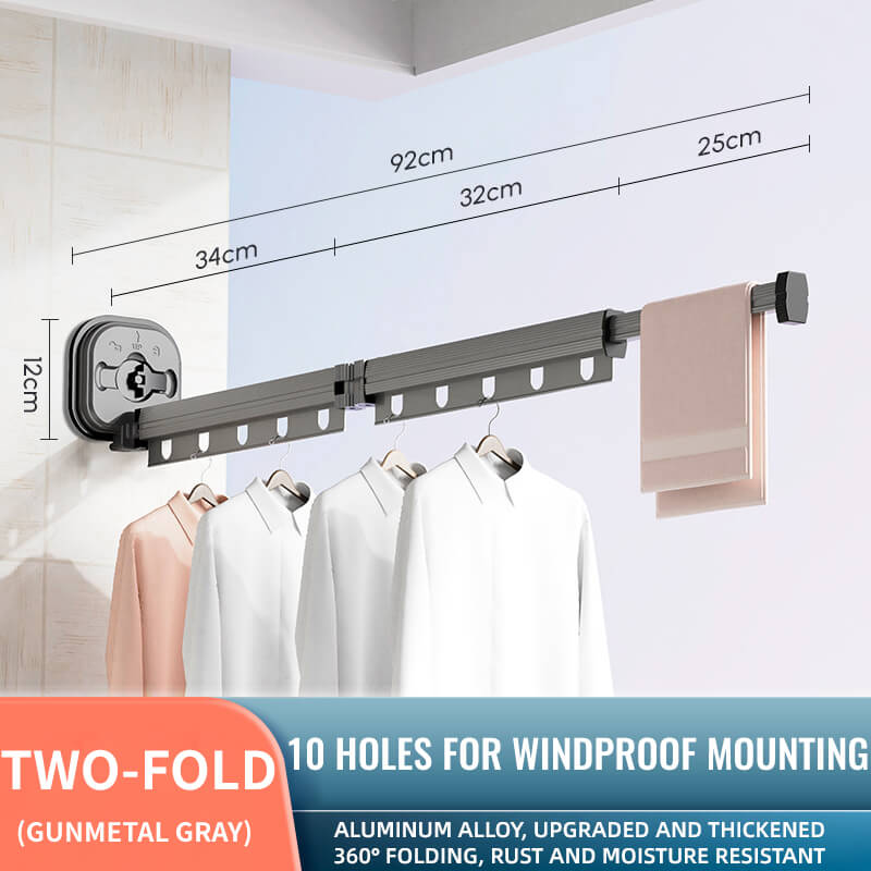 Extendable rack for drying clothes