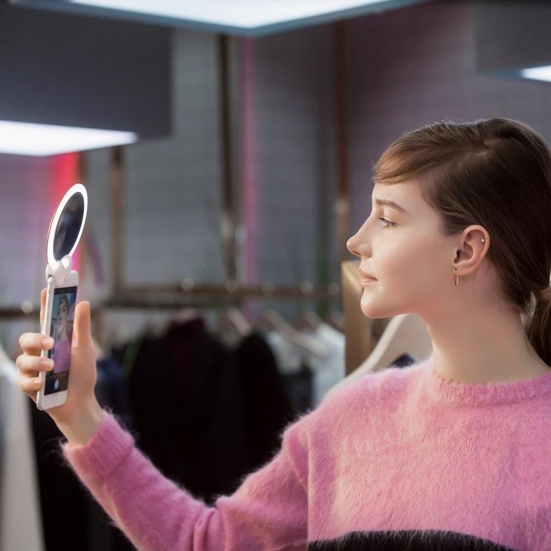 Wireless Charger Portable LED Makeup Mirror
