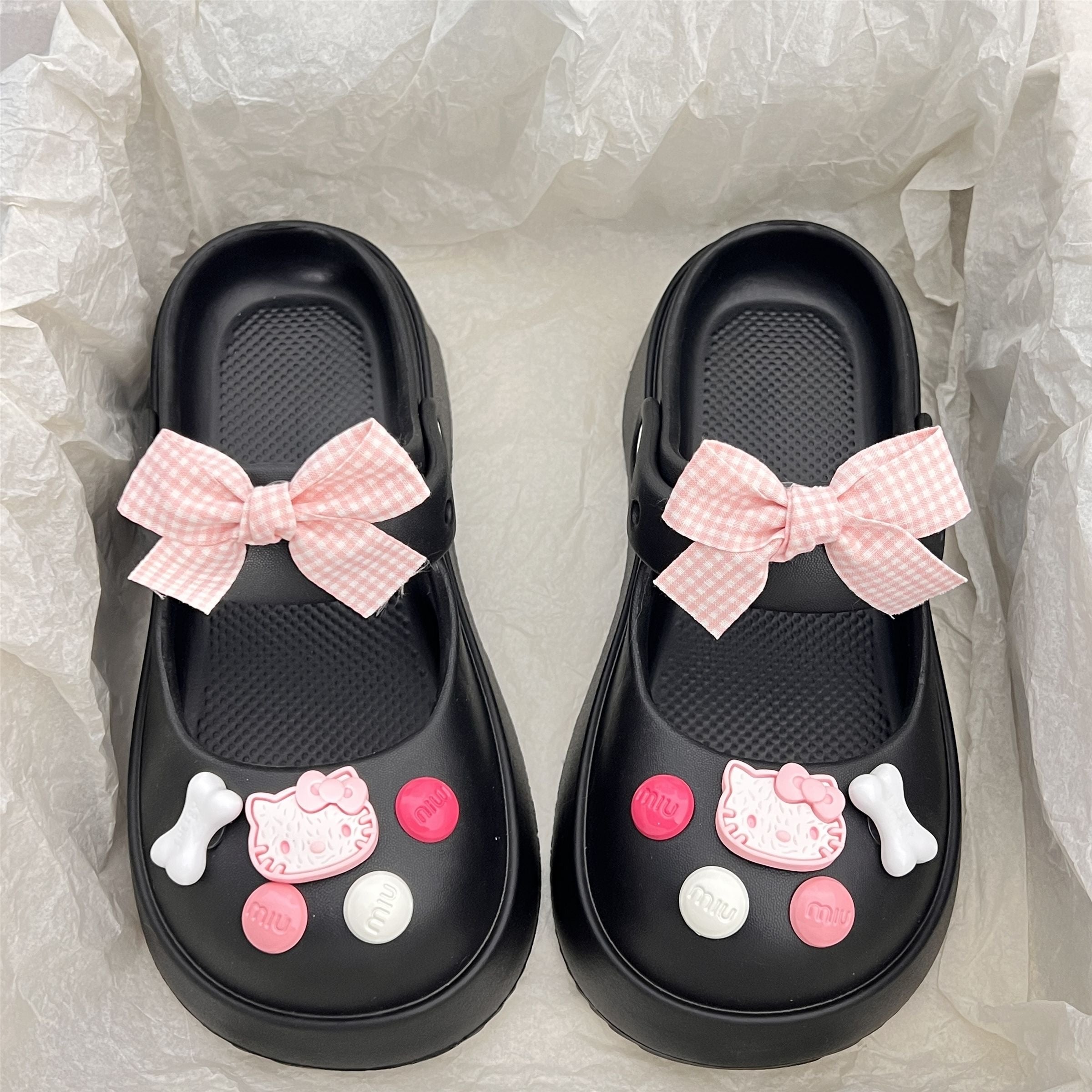 Hello Kitty Bowtie Slip on Water Shoes Casual Summer for Girls