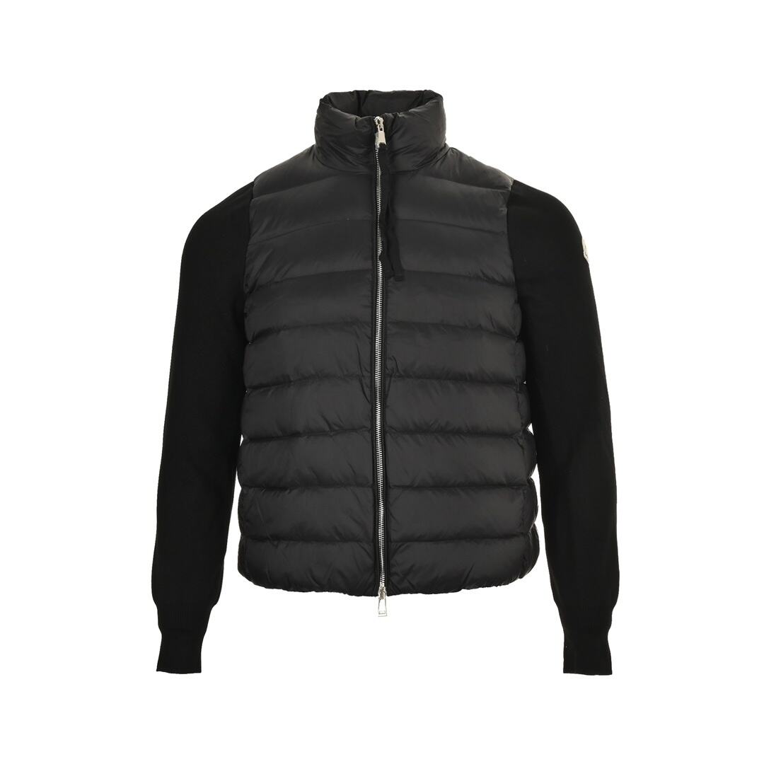 Moncler 24FW sleeve knitted patchwork lightweight down jacket