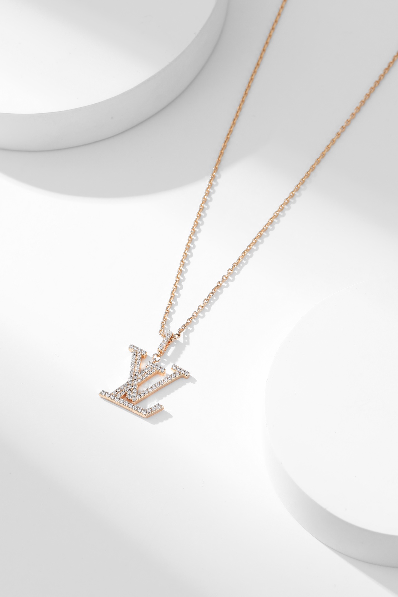 Louis Vuitton Alphabet Diamond Necklace