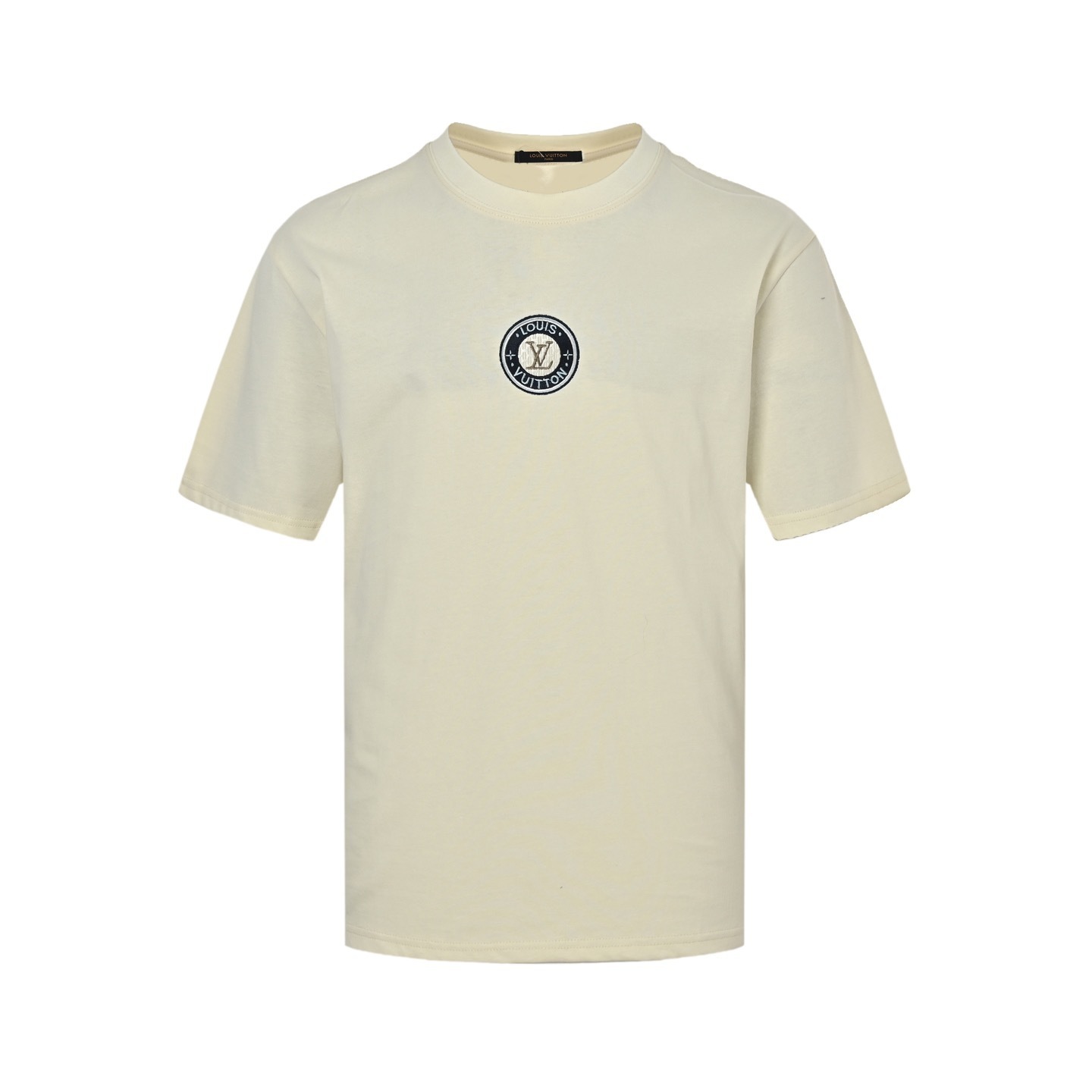 Louis Vuitton 25ss embroidered logo foam lettering short sleeves