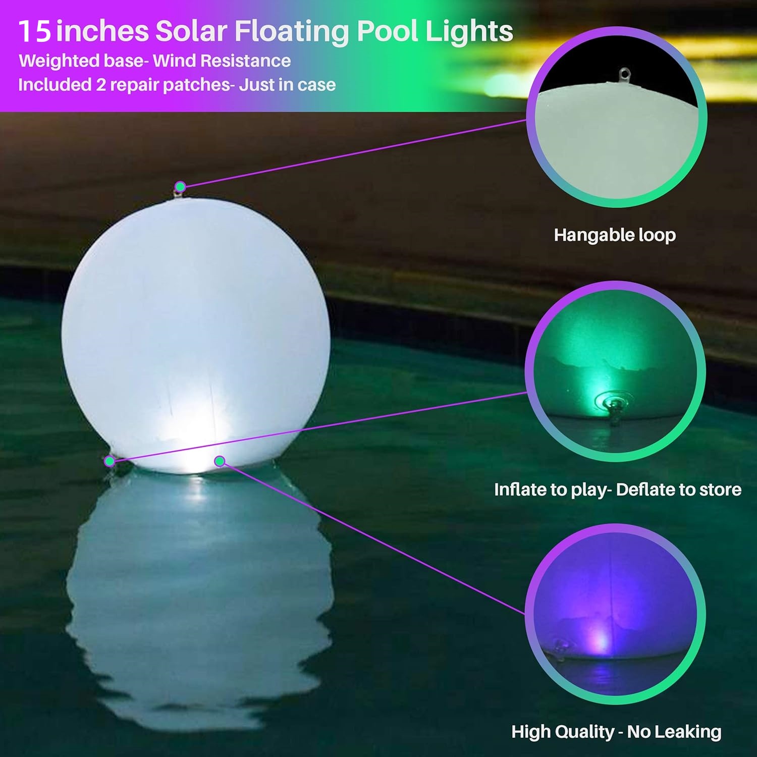 🔥Last Day Promotion 65% OFF - Solar Floating Pool Lights