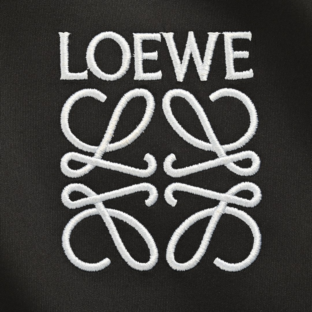 Loewe 24Fw embroidered logo side webbing jacket