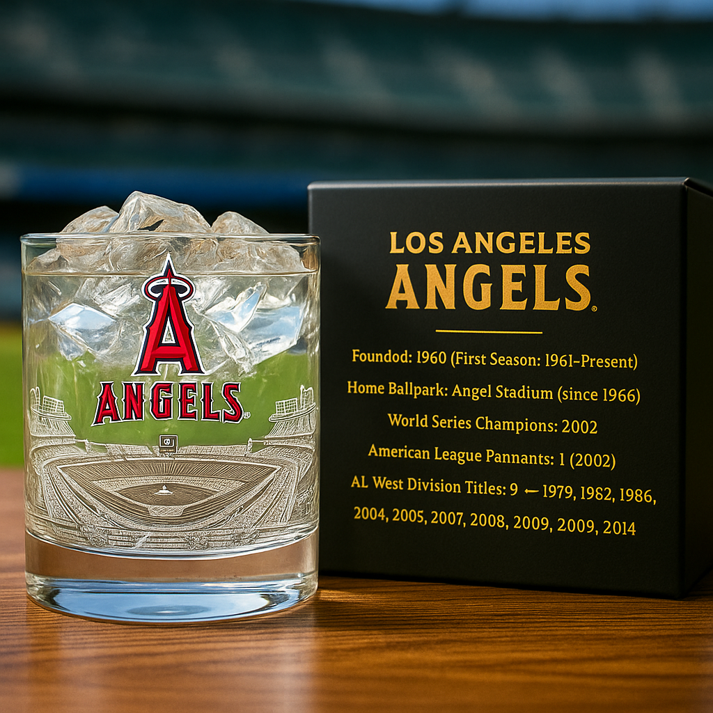 Los Angeles Angels Commemorative Whiskey Glass