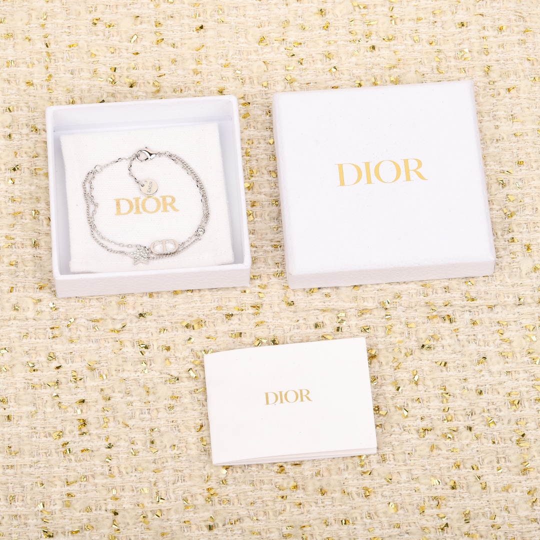 Dior Double Diamond Star Bracelet