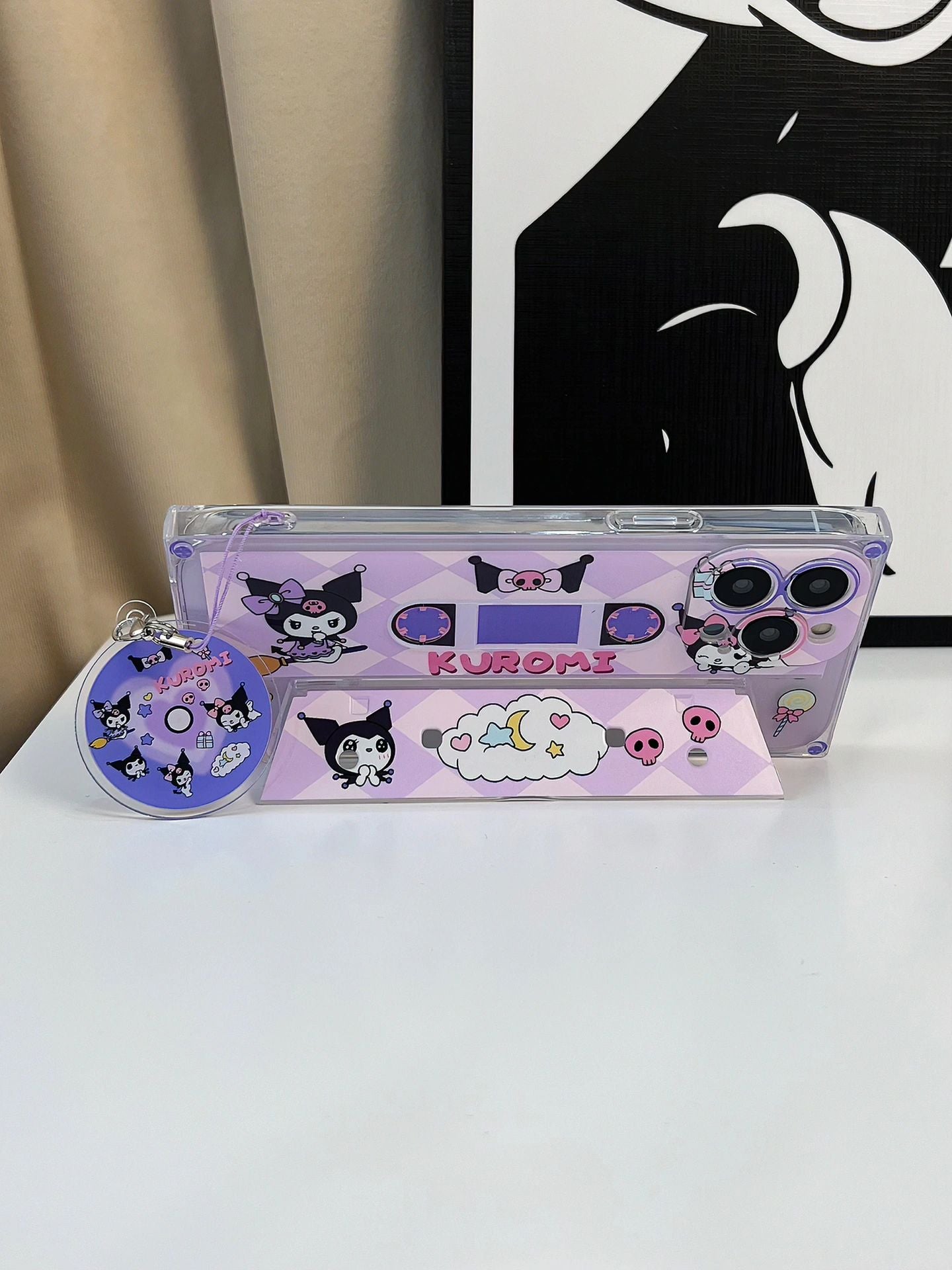 Sanrio Cassettes Holder（With magnetic tape charm）Phone Case