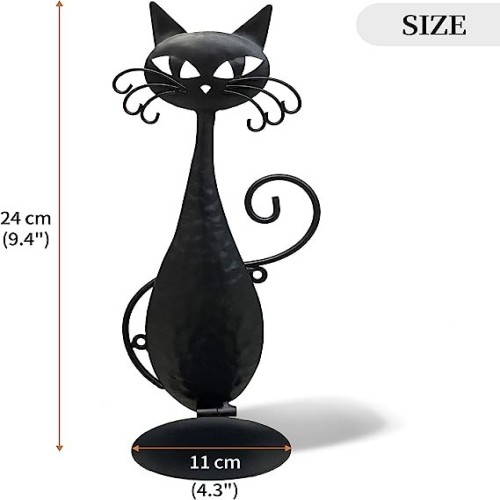 (🔥Last Day Promotion-SAVE 60% OFF)-Black Cat Candle Holder-BUY 2 FREE SHIPPING