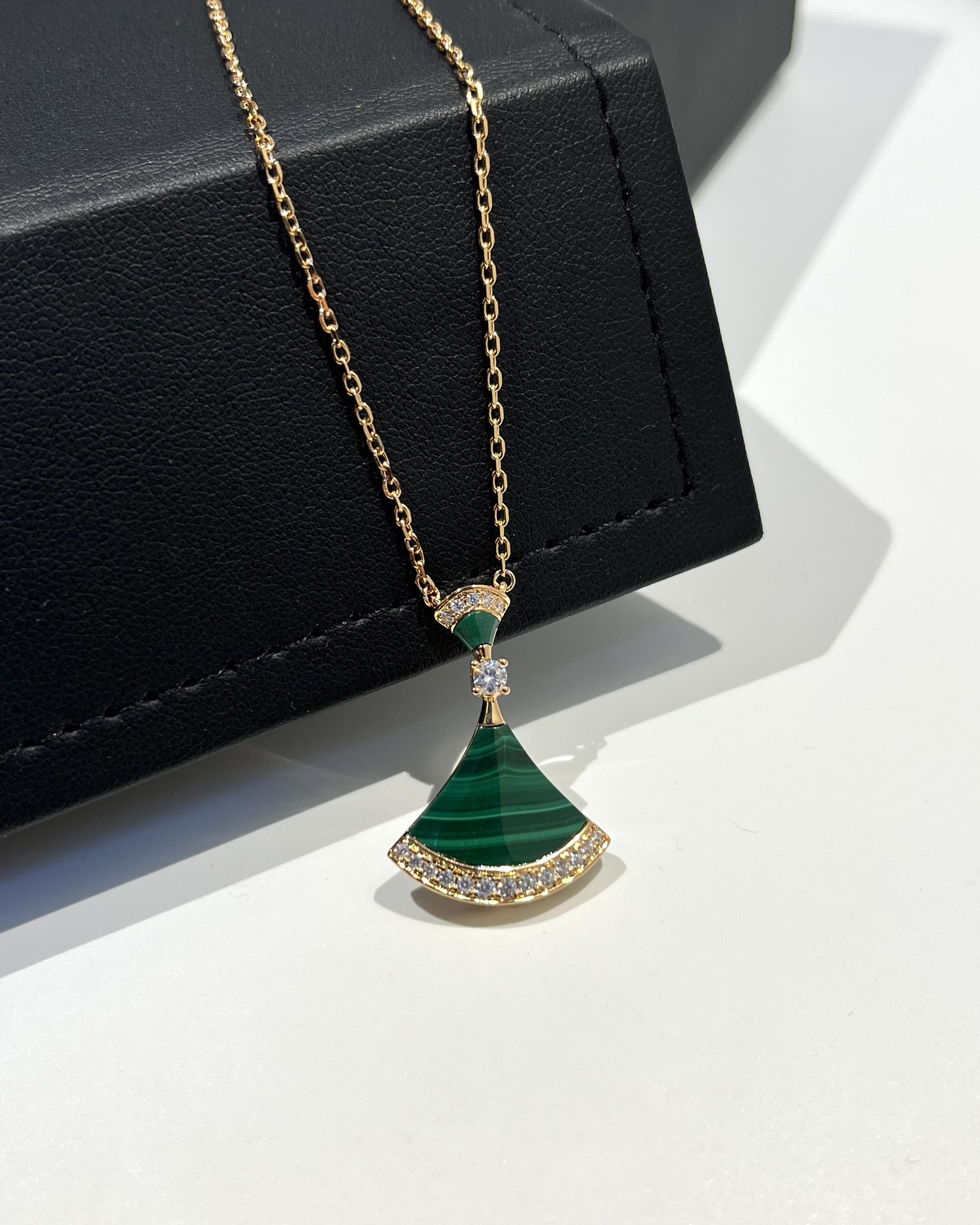 Bulgari Divas Dream Series Malachite Dress Necklace