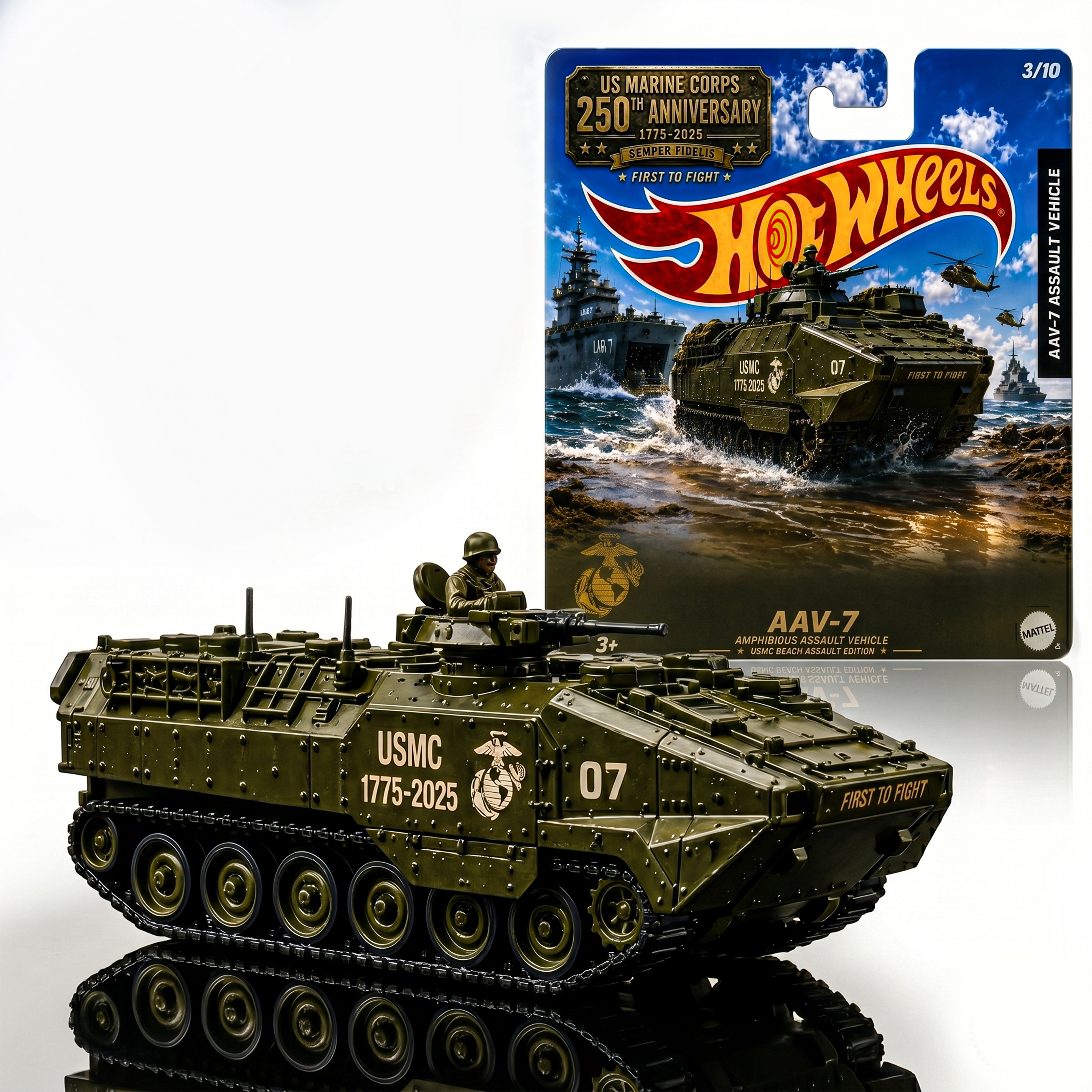 US Marine Corps 250th Anniversary Hot Wheels Collector Series