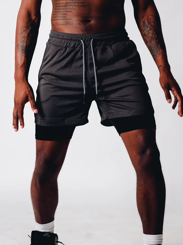 (🔥Last Day Promotion-SAVE 60% OFF)Fairmrsy®-2-in-1 Mens Workout Shorts-BUY 2 GET 10% OFF & FREE SHIPPING