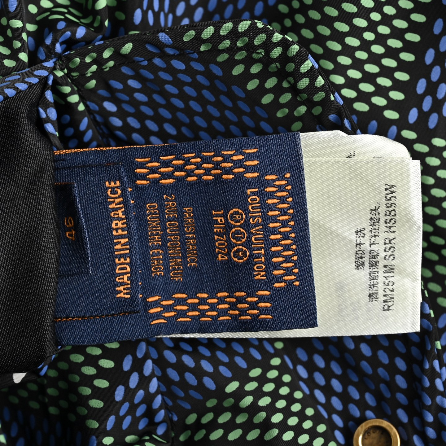 Louis Vuitton 25ss small airplane zipper monogram checkerboard double-faced jacket