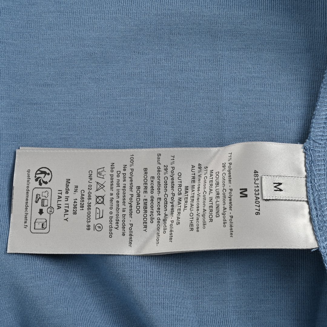 Dior 24ss arm embroidered lettering contrast color jacket
