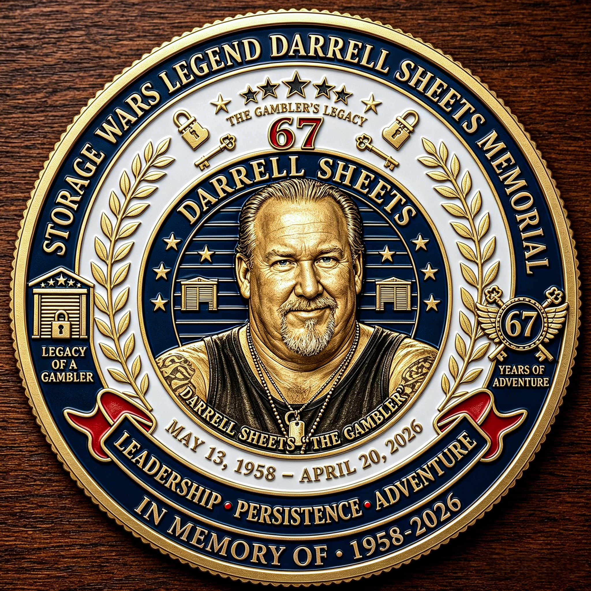 Storage Wars Darrell Sheets The Gambler Legacy Memorial Coin 🎰