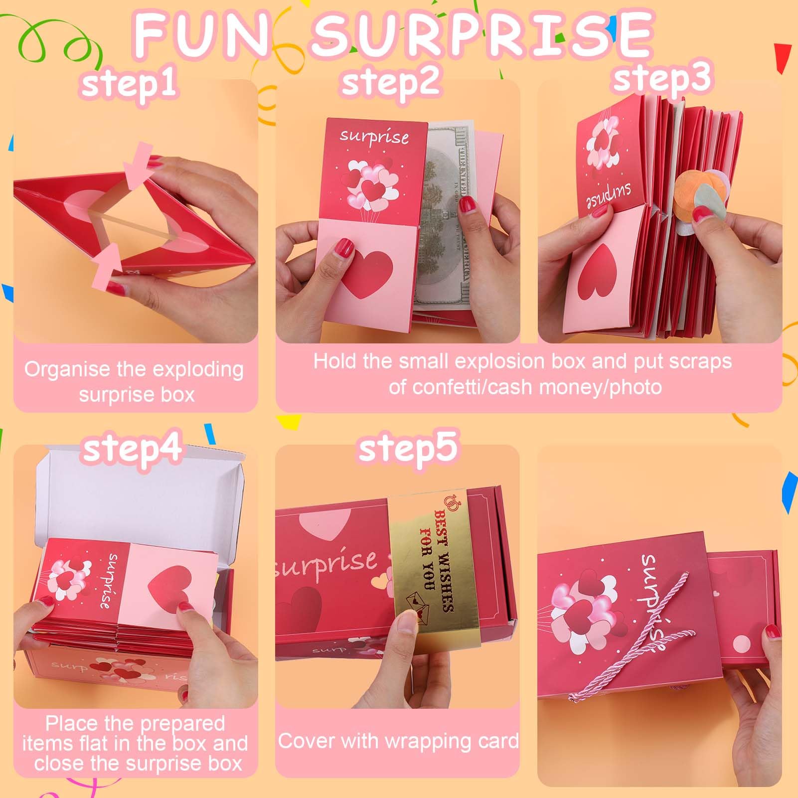 🎄2023 Christmas Sale 🎁Surprise Bouncing Gift Box With Gift Bag